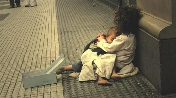Pobres en situación de calle.