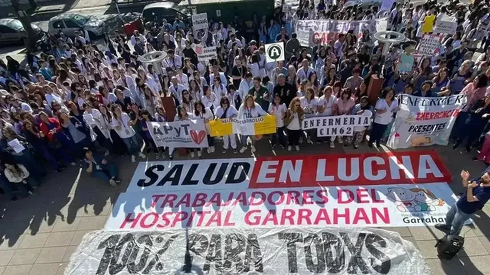 Personal de salud del Garrahan.