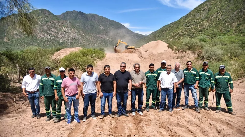 Inicio de obras en la Cuesta de Zapata.
