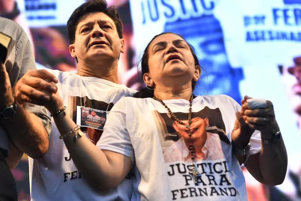 Silvino Báez junto a Graciela Sosa.