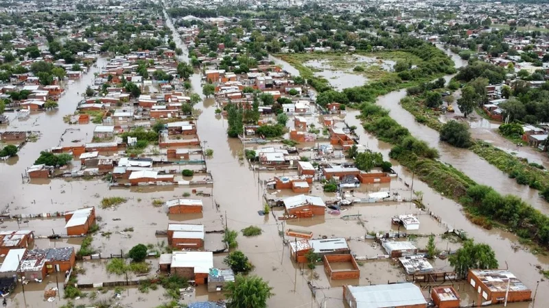 Inundaciones en Bahía Blanca.