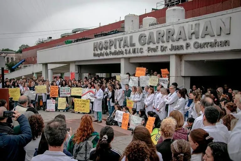 Personal del Hospital Garrahan.