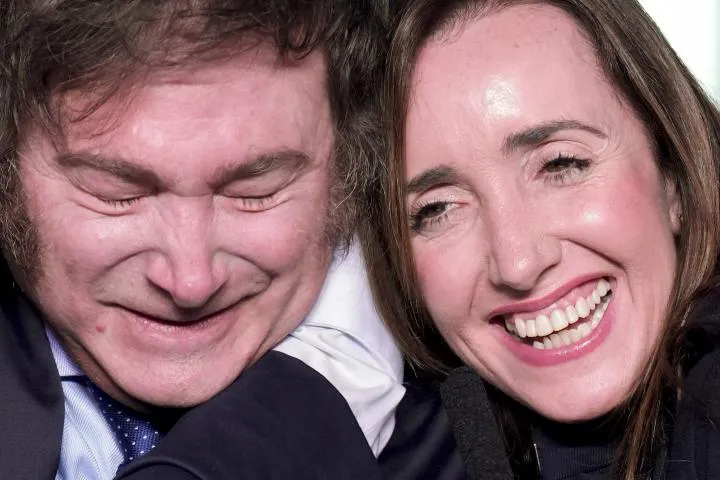 Javier Gerardo Milei  y Victoria Eugenia Villarruel.