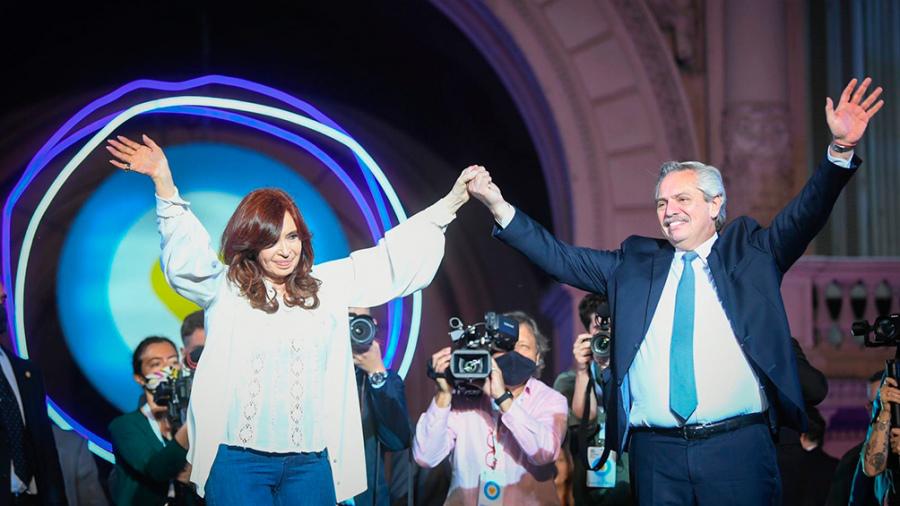Alberto Ángel Fernández Cristina Fernandez de Kirchner.