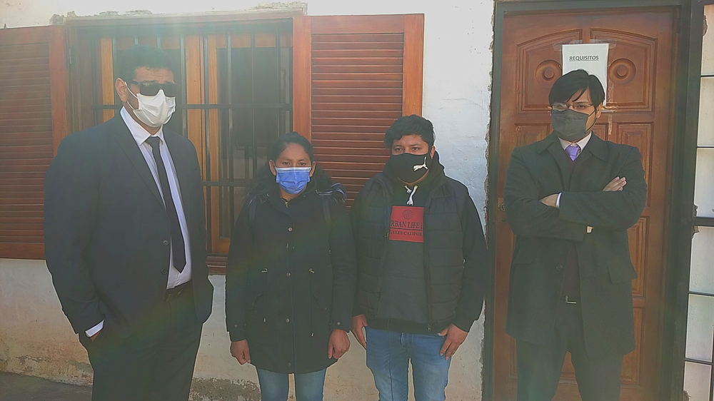 Familiares de Elba Ibáñez y abogados patrocinantes.