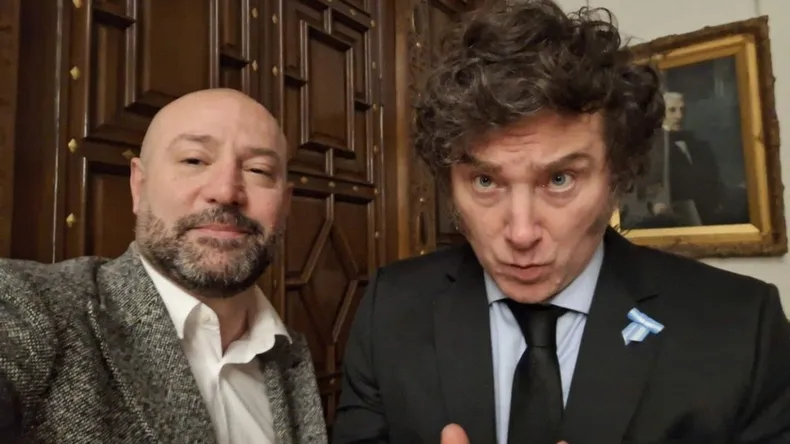 Diego Spagnuolo y Javier Gerardo Milei.