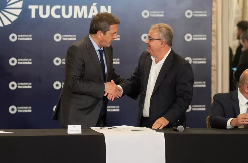 Sergio Tomás Massa junto a Raúl Alejandro Jalil.