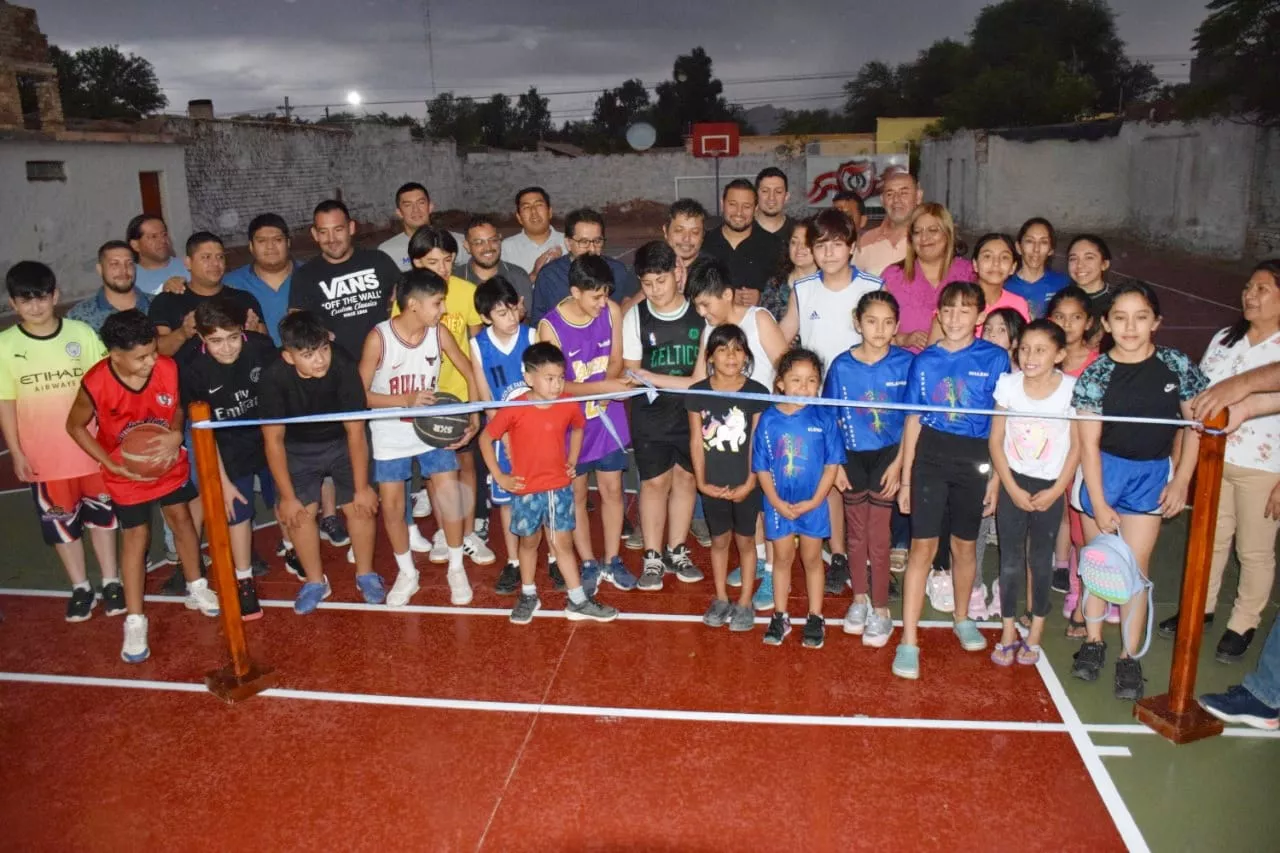 Inauguración playón deportivo de Juventud Unida.