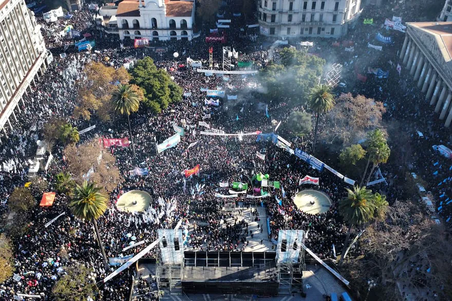 Marcha y movilización en apoyo a Cristina Elisabet Fernández de Kirchner.