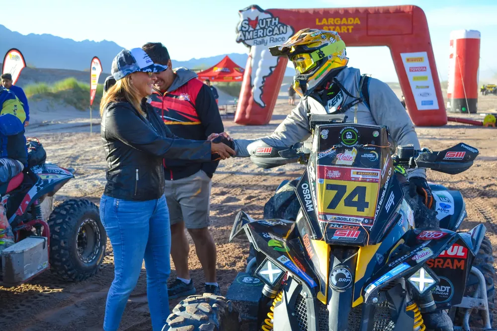 Roxana Paulón en el South American Rally Race.