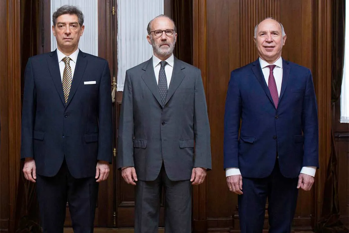 Horacio Rosatti, Carlos Rosenkrantz y Ricardo Lorenzetti.