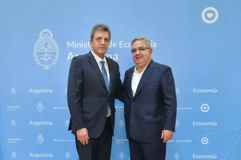 Sergio Tomás Massa junto a Raúl Alejandro Jalil.